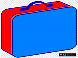 Red And Blue Lunchbox Clip art, Icon and SVG - SVG Clipart