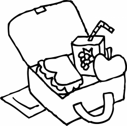 Lunch Box Clipart Black And White | Letters Format