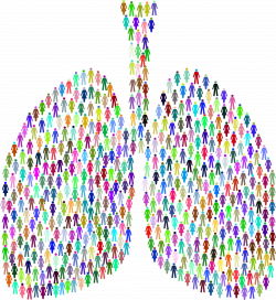 Clipart - Prismatic People Lungs