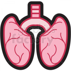 lungs icon clipart. Royalty-free clipart # 410022