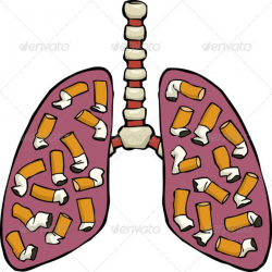 Sick Lung Cartoon free image