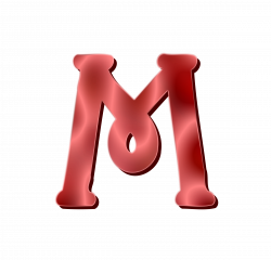 Clipart - Alphabet 12, letter M