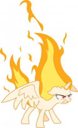 1067649 - alicorn, angry, artist:hotsun6392, female, mane of fire ...