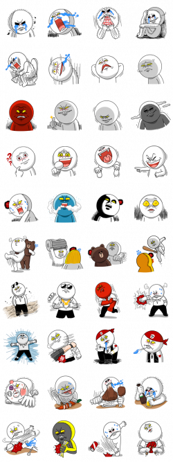 画像 - Moon: Mad Angry Edition by Line - Line.me | Genre (Emoji ...