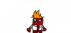 Anger mad at tall person with fire vector by gameandshowlover on ...