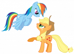 Applejack and Rainbow Dash by Are-you-jealous on DeviantArt