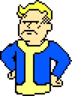 Mad Vault Boy Fallout | Pixel Art Maker