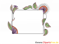 Clip arts gratuits fleurs – Cadre illustrations | Bordures de page ...