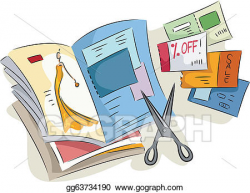 EPS Illustration - Magazine coupons. Vector Clipart ...
