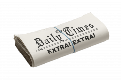 The Daily Times Folded Newspaper transparent PNG - StickPNG