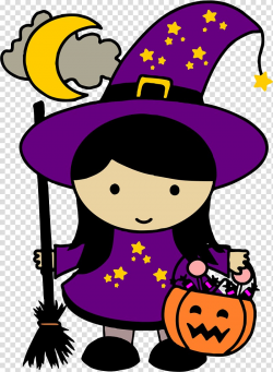 Halloween Witchcraft , cute witch transparent background PNG ...