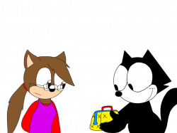 Felix shows Carly his Magic Bag by MarcosPower1996 on DeviantArt