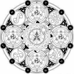 A Magic Circle by Yukishiro-Yue on DeviantArt | Circles & Spheres ...