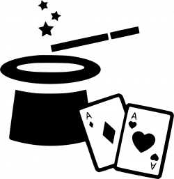 Magic Card Hat Wand Cards Svg Png Icon Free Download (#561114 ...