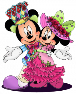 Mickey & Minnie Wearing Hats | Prente | Pinterest | Mice and Disney art