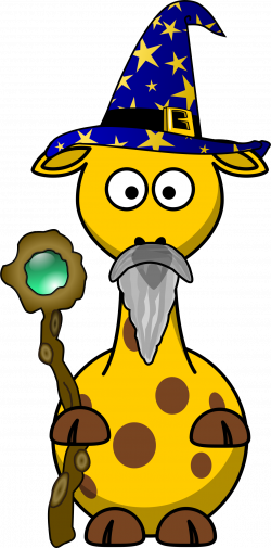 Clipart - Giraffe Magician