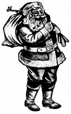28+ Collection of Vintage Santa Drawing | High quality, free ...