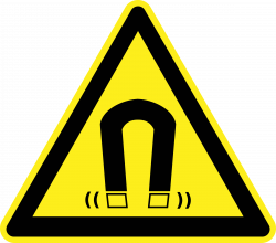 Clipart - Magnets Warning Symbol
