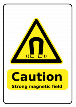 Clipart - Strong Magnets Warning Sign