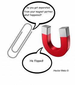 Paper clip and Magnet is one of the jokes written by Hector Melo ...