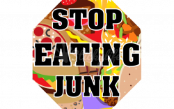 Stop Eating Junk Car Magnet - Custom Stop Sign shaped Magnets