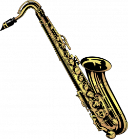 Saxophone 01 SVG Vector file, vector clip art svg file - Clip Art ...