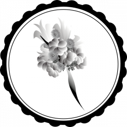 Bouquet Black White Clip Art at Clker.com - vector clip art online ...