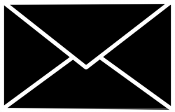 Mail Icon (white On Clear) Clip Art at Clker.com - vector clip art ...