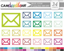 Mail Icon,Envelope Outline Clipart,Letter Clipart,Email ...