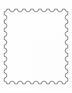 Postage stamp pattern. Use the printable outline for crafts ...