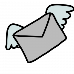 Mail With Wings Icon - free download, PNG and vector