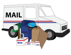 Clean and Simple Mail Box Letter Postal Service Clip Art