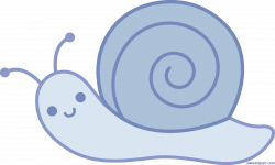 Snail Cute Blue Clip Art - Sweet Clip Art