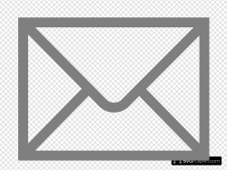 Mail Symbol Grey Clip art, Icon and SVG - SVG Clipart