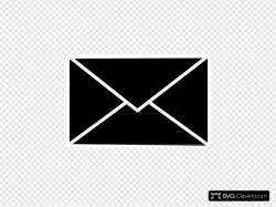 Mail Icon (white On Clear) Clip art, Icon and SVG - SVG Clipart