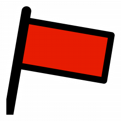 Clipart - primary mail flag
