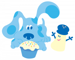 Image - Blues Clues Mr Salt and Blue with Cupcake.png | Blue's Clues ...