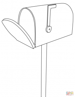 Mailbox coloring page | Free Printable Coloring Pages