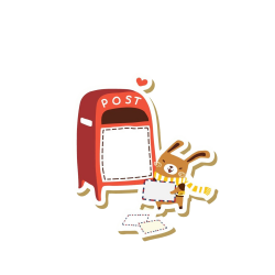 Letter Post box Illustration - Illustration bear cartoon mailbox ...
