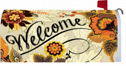 Fall Floral Welcome Mailbox Cover | Floral and Happy fall