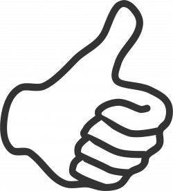 Great Of Thumbs Up Clipart Black And White | Letters Format