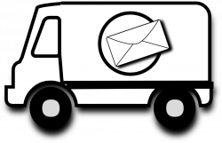 28+ Collection of Mail Truck Coloring Pages | High quality, free ...