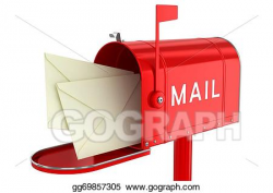 Stock Illustration - Letters in an open mailbox. Clipart ...