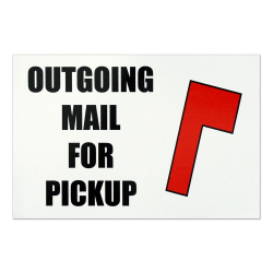 Outgoing Mail For Pickup Magnet – Magnetic Mailbox Flag Replacement – Size  4x6