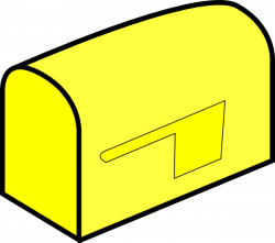 Yellow Mailbox Clip Art at Clker.com - vector clip art online ...