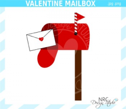 Valentine mailbox clipart commercial use