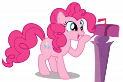Pinkie Pie - Smiling to the Mailbox by abydos91 on DeviantArt