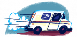 Cartoon mail truck clipart images gallery for free download ...