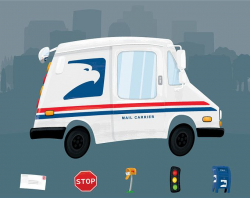 Mail Car Clip Art - Digital File - Cute Mail Car Clip Art ...