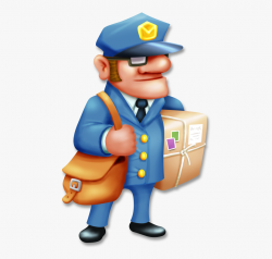 Image Black And White Download Mailman Clipart Postal ...